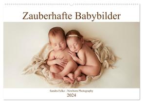 Zauberhafte Babybilder (Wandkalender 2024 DIN A2 quer), CALVENDO Monatskalender von Felke,  Sandra