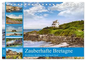 Zauberhafte Bretagne (Tischkalender 2024 DIN A5 quer), CALVENDO Monatskalender von Ziemer,  Astrid