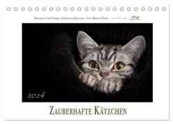 Zauberhafte Kätzchen (Tischkalender 2024 DIN A5 quer), CALVENDO Monatskalender von Wrede,  Martina