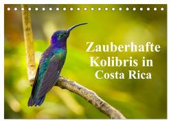 Zauberhafte Kolibris in Costa Rica (Tischkalender 2024 DIN A5 quer), CALVENDO Monatskalender von Rusch,  Winfried