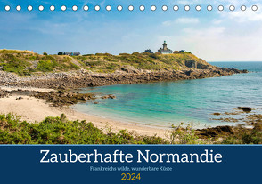 Zauberhafte Normandie: Frankreichs wilde, wunderbare Küste (Tischkalender 2024 DIN A5 quer), CALVENDO Monatskalender von Maunder (him),  Hilke
