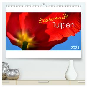Zauberhafte Tulpen (hochwertiger Premium Wandkalender 2024 DIN A2 quer), Kunstdruck in Hochglanz von Trabant,  Gesine
