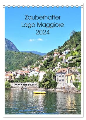 Zauberhafter Lago Maggiore (Tischkalender 2024 DIN A5 hoch), CALVENDO Monatskalender von Konkel,  Christine