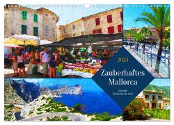 Zauberhaftes Mallorca – Gemalte Eindrücke der Insel (Wandkalender 2024 DIN A3 quer), CALVENDO Monatskalender von Frost,  Anja