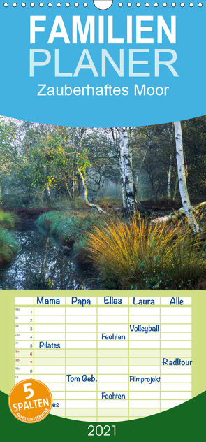 Zauberhaftes Moor – Familienplaner hoch (Wandkalender 2021 , 21 cm x 45 cm, hoch) von Bücker,  Michael
