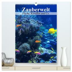 Zauberwelt. Fische, Korallen und Co. (hochwertiger Premium Wandkalender 2024 DIN A2 hoch), Kunstdruck in Hochglanz von Stanzer,  Elisabeth