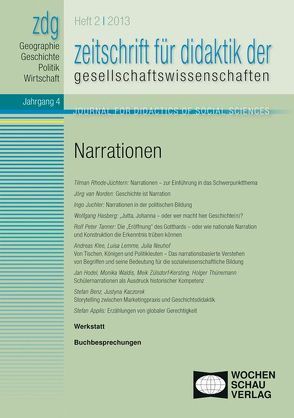 ZDG 2/13, Narrationen von Gautschi,  Peter, Rhode-Jüchtern,  Tilman, Sander,  Wolfgang, Weber,  Birgit