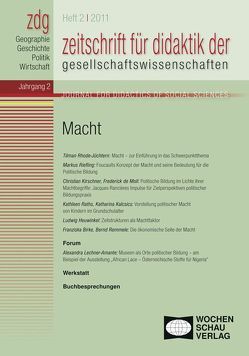 ZDG 2/2011, Macht von Gautschi,  Peter, Rhode-Jüchtern,  Tilmann, Sander,  Wolfgang, Weber,  Birgit