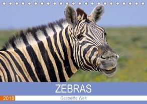 Zebras – Gestreifte Welt (Tischkalender 2018 DIN A5 quer) von Woyke,  Wibke