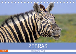 Zebras – Gestreifte Welt (Tischkalender 2023 DIN A5 quer) von Woyke,  Wibke