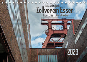 Zeche und Kokerei Zollverein Essen: Industrie-Architektur (Tischkalender 2023 DIN A5 quer) von Herm,  Olaf