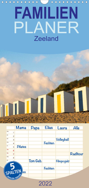 Familienplaner Zeeland (Wandkalender 2022 , 21 cm x 45 cm, hoch) von Bücker,  Michael