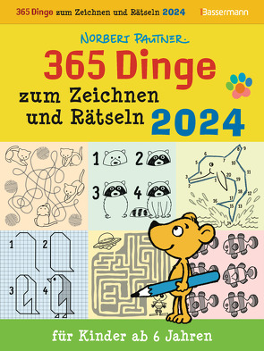 Zeichen- und Rätselkalender für Kinder ab 6 Jahren. ABK 2024 von Pautner,  Norbert