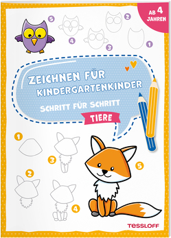Zeichnen für Kindergartenkinder. Schritt für Schritt. Tiere von Schwendemann,  Nadja
