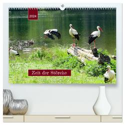 Zeit der Störche (hochwertiger Premium Wandkalender 2024 DIN A2 quer), Kunstdruck in Hochglanz von Keller,  Angelika