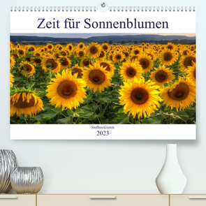 Zeit für Sonnenblumen (Premium, hochwertiger DIN A2 Wandkalender 2023, Kunstdruck in Hochglanz) von Gierok,  Steffen