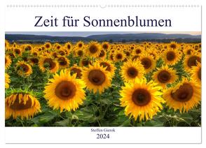 Zeit für Sonnenblumen (Wandkalender 2024 DIN A2 quer), CALVENDO Monatskalender von Gierok,  Steffen