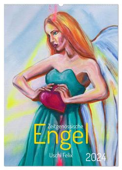 Zeitgenössische Engel (Wandkalender 2024 DIN A2 hoch), CALVENDO Monatskalender von Felix,  Uschi
