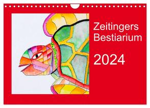 Zeitingers Bestiarium (Wandkalender 2024 DIN A4 quer), CALVENDO Monatskalender von Zeitinger,  Paul