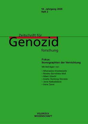 Zeitschrift für Genozidforschung. 18. Jg. 2020, Heft 2 von Dabag,  Mihran, Platt,  Kristin