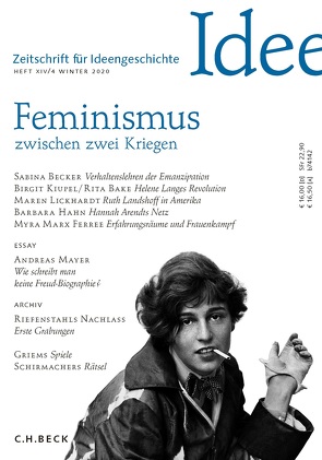 Zeitschrift für Ideengeschichte Heft XIV/4 Winter 2020 von Bake,  Rita, Becker,  Sabina, Bürger,  Jan, Gehring,  Petra, Hahn,  Barbara, Kiupel,  Brigit, Lickhardt,  Maren, Marx Ferree,  Myra