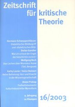 Zeitschrift für kritische Theorie / Zeitschrift für kritische Theorie, Heft 16 von Bock,  Wolfgang, Krämer,  Sven, Schweppenhäuser,  Gerhard