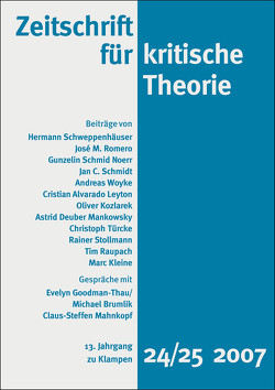 Zeitschrift für kritische Theorie / Zeitschrift für kritische Theorie, Heft 24/25 von Bock,  Wolfgang, Krämer,  Sven, Schweppenhäuser,  Gerhard