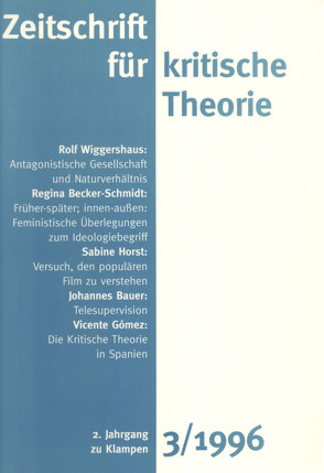 Zeitschrift für kritische Theorie / Zeitschrift für kritische Theorie, Heft 3 von Bock,  Wolfgang, Krämer,  Sven, Schweppenhäuser,  Gerhard