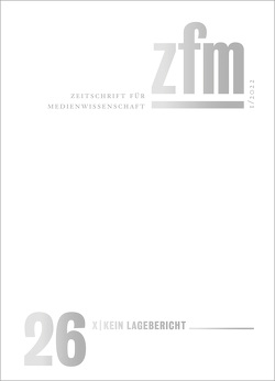 Zeitschrift für Medienwissenschaft 26