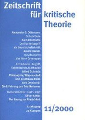 Zeitschrift für kritische Theorie / Zeitschrift für kritische Theorie, Heft 11 von Bock,  Wolfgang, Krämer,  Sven, Schweppenhäuser,  Gerhard