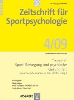 Zeitschrift für Sportpsychologie von Alfermann,  Dorothee, Pfeffer,  Ines