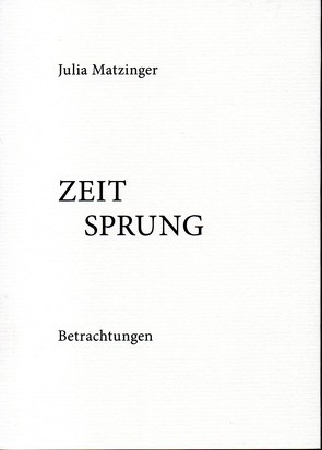Zeitsprung von Matzinger,  Julia
