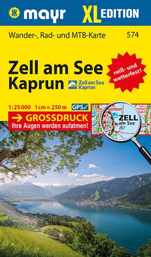 Mayr Wanderkarte Zell am See, Kaprun XL 1:25.000 von KOMPASS-Karten GmbH