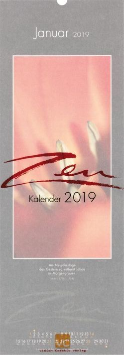 Zen-Kalender 2019 von Orth,  Vis