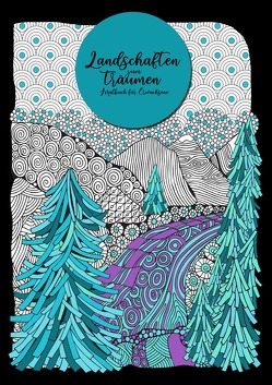 Zentangle Landschaften – Malbuch für Erwachsene von Grafik,  Musterstück