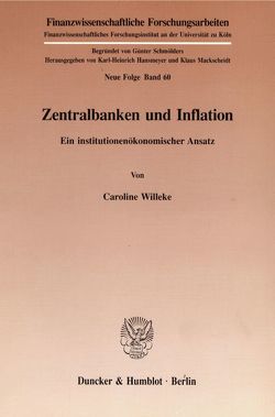 Zentralbanken und Inflation. von Willeke,  Caroline