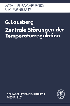 Zentrale Störungen der Temperaturregulation von Lausberg,  Gerhard