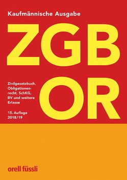 ZGB/OR Kaufmännische Ausgabe von Schneiter,  Ernst J.