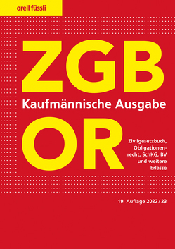 ZGB/OR Kaufmännische Ausgabe von Schneiter,  Ernst J.