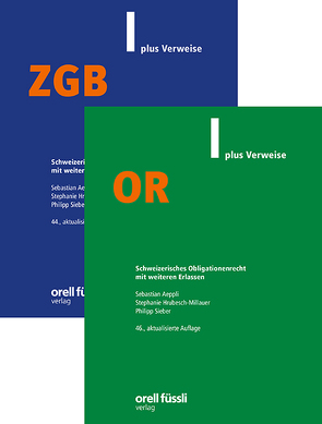 ZGB/OR plus Verweise Kombipaket von Aeppli,  Sebastian, Hrubesch-Millauer,  Stephanie, Sieber,  Philipp