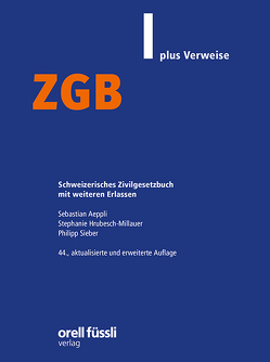 ZGB plus Verweise von Aeppli,  Sebastian, Hrubesch-Millauer,  Stephanie, Sieber,  Philipp