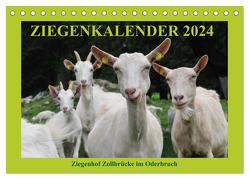Ziegenkalender 2024 (Tischkalender 2024 DIN A5 quer), CALVENDO Monatskalender von und Dietmar Püpke,  Antje