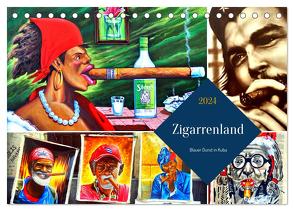 Zigarrenland – Blauer Dunst in Kuba (Tischkalender 2024 DIN A5 quer), CALVENDO Monatskalender von von Loewis of Menar,  Henning