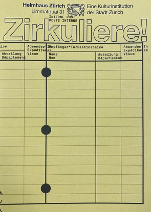 Zirkuliere! von Arnold,  Nina, Morgenthaler,  Daniel