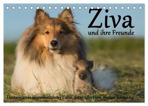 Ziva und ihre Freunde (Tischkalender 2024 DIN A5 quer), CALVENDO Monatskalender von Schmäing,  Werner