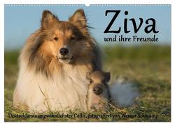 Ziva und ihre Freunde (Wandkalender 2024 DIN A2 quer), CALVENDO Monatskalender von Schmäing,  Werner