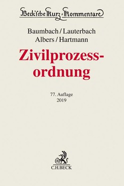 Zivilprozessordnung von Albers,  Jan, Baumbach,  Adolf, Hartmann,  Peter, Lauterbach,  Wolfgang, Schmidt,  Uwe