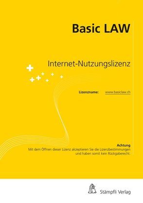 Zobrist, Willy Charles: Basic law Internet-Nutzungslizenz von Marchetti,  Mattia, Zobrist,  Willy Charles