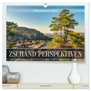 Zschand Perspektiven – Elbsandstein (hochwertiger Premium Wandkalender 2024 DIN A2 quer), Kunstdruck in Hochglanz von Walther,  Kevin