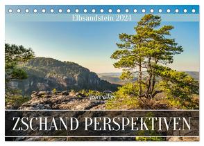 Zschand Perspektiven – Elbsandstein (Tischkalender 2024 DIN A5 quer), CALVENDO Monatskalender von Walther,  Kevin